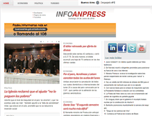 Tablet Screenshot of infoanpress.com